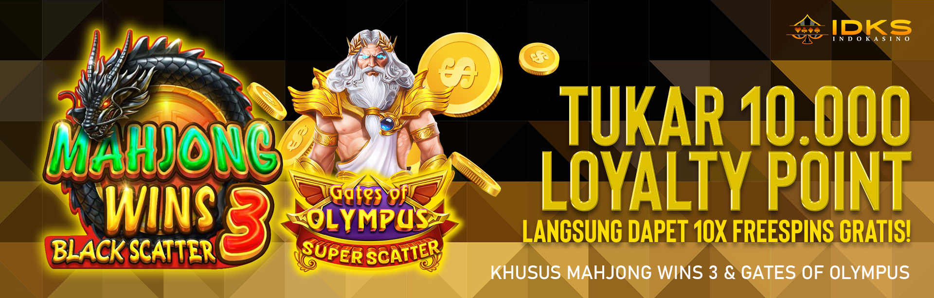 Tukar 10.000 LP untuk 10x Freespins