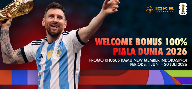 Welcome Bonus 100% Piala Dunia 2026