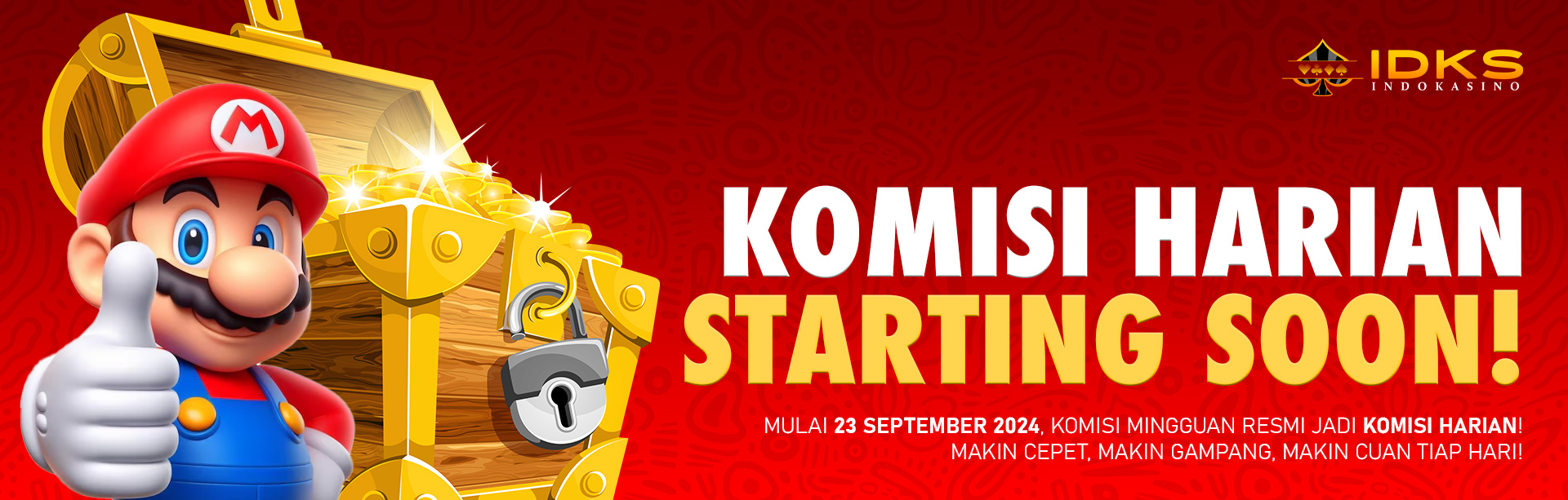 Komisi Harian Starting Soon!